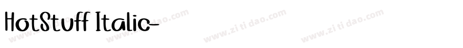 HotStuff Italic字体转换